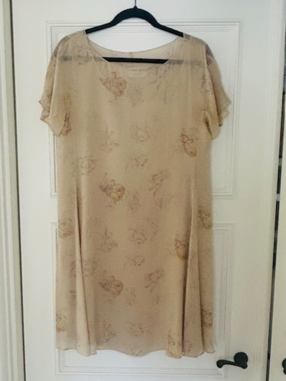 Calvin Klein Collection Spring 1993 Silk Chiffon Floral Runway Dress | Rare | 8